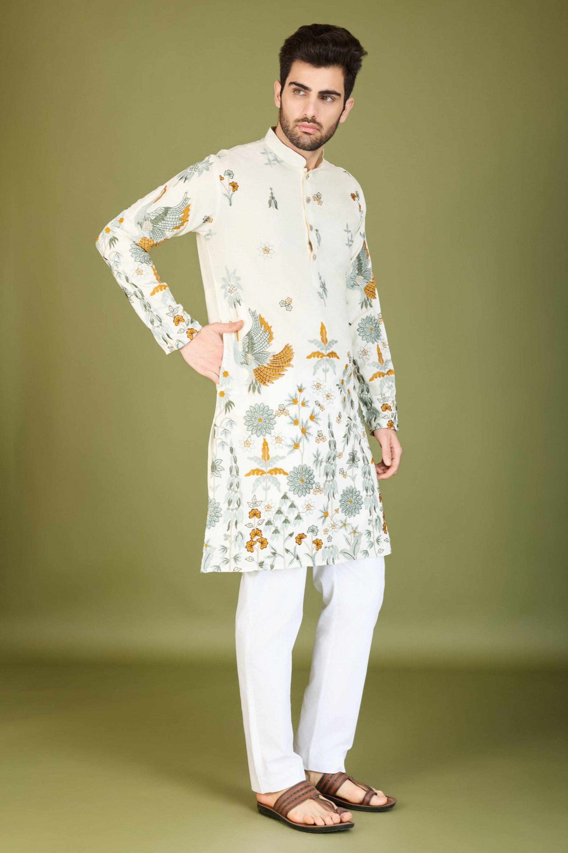 white kurta,plus size available,Comfort Fit,Premium Fabric,Express Delivery.
