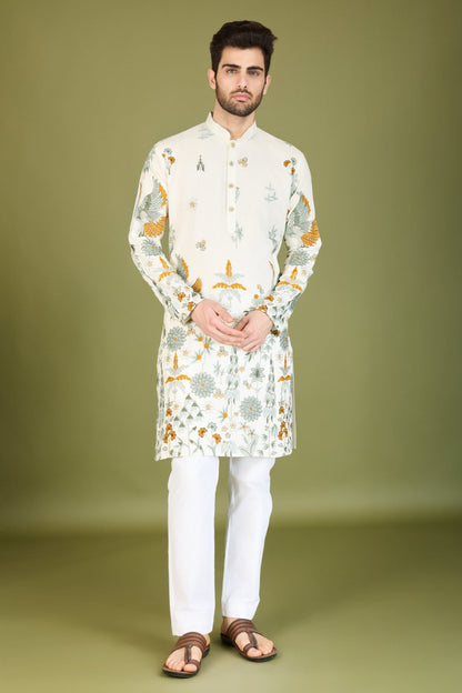 white kurta,plus size available,Comfort Fit,Premium Fabric,Express Delivery.