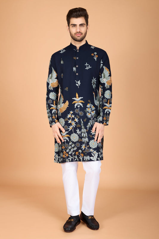 blue kurta,plus size available,Comfort Fit,Premium Fabric,Express Delivery.