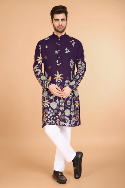 purple kurta,plus size available,Comfort Fit,Premium Fabric,Express Delivery.