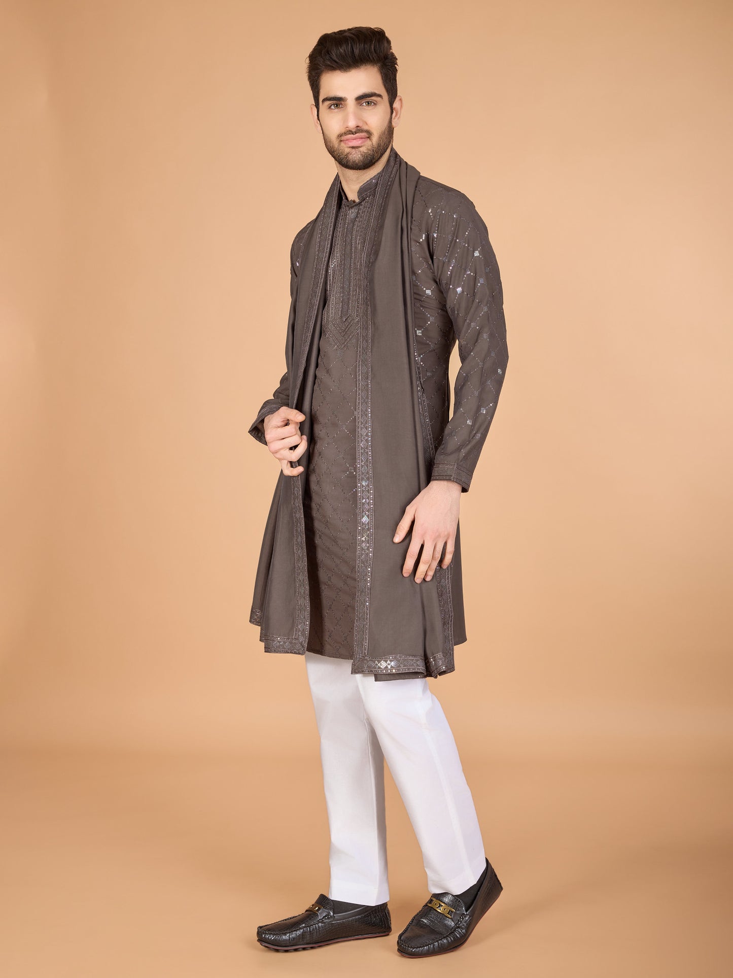 brown kurta,plus size available,Comfort Fit,Premium Fabric,Express Delivery.
