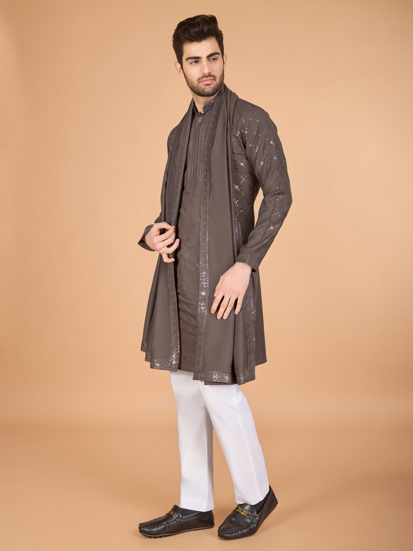 brown kurta,plus size available,Comfort Fit,Premium Fabric,Express Delivery.