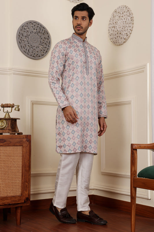 rose beige kurta,plus size available,Comfort Fit,Premium Fabric,Express Delivery.