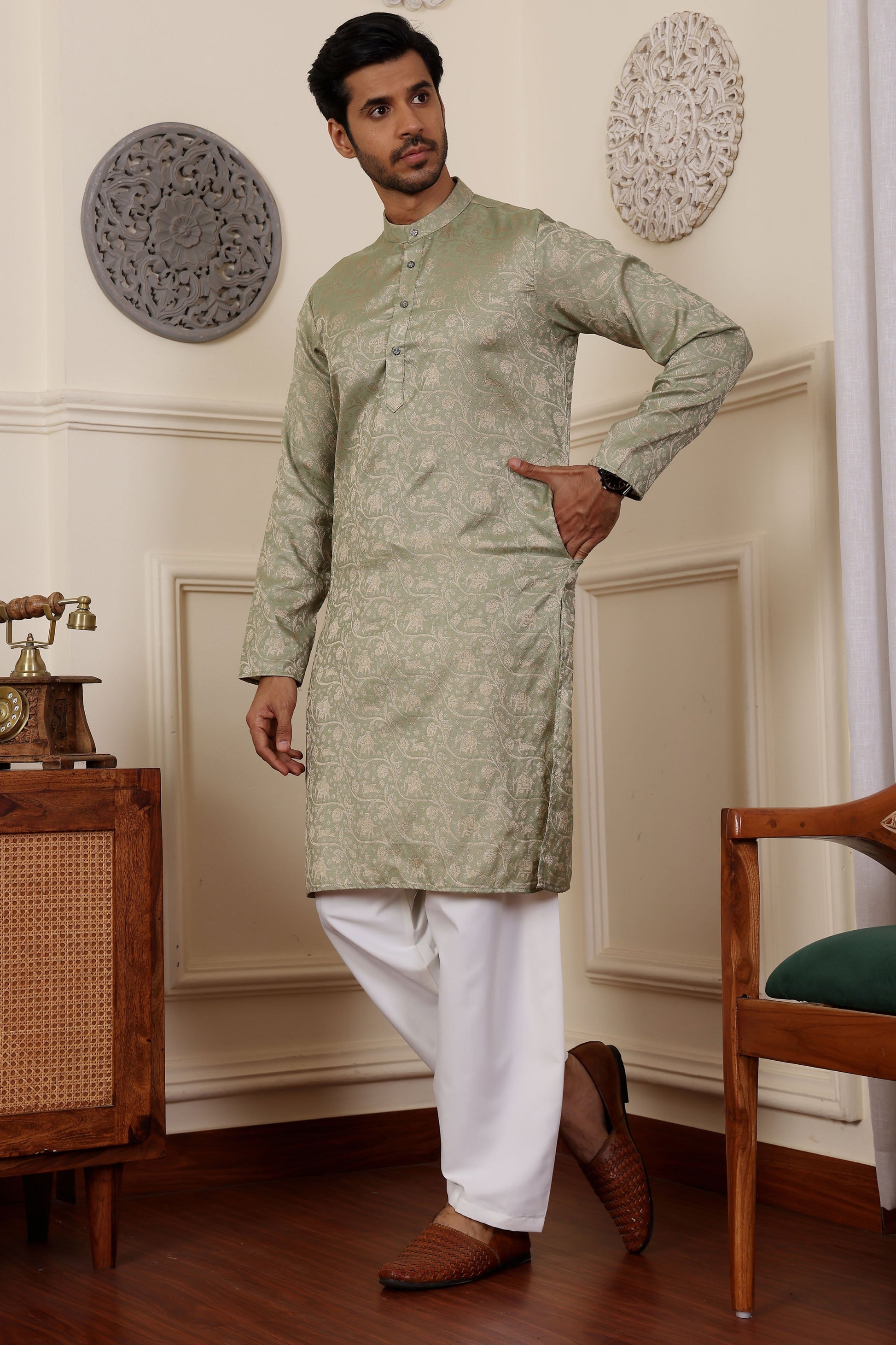 olive green kurta,plus size available,Comfort Fit,Premium Fabric,Express Delivery.