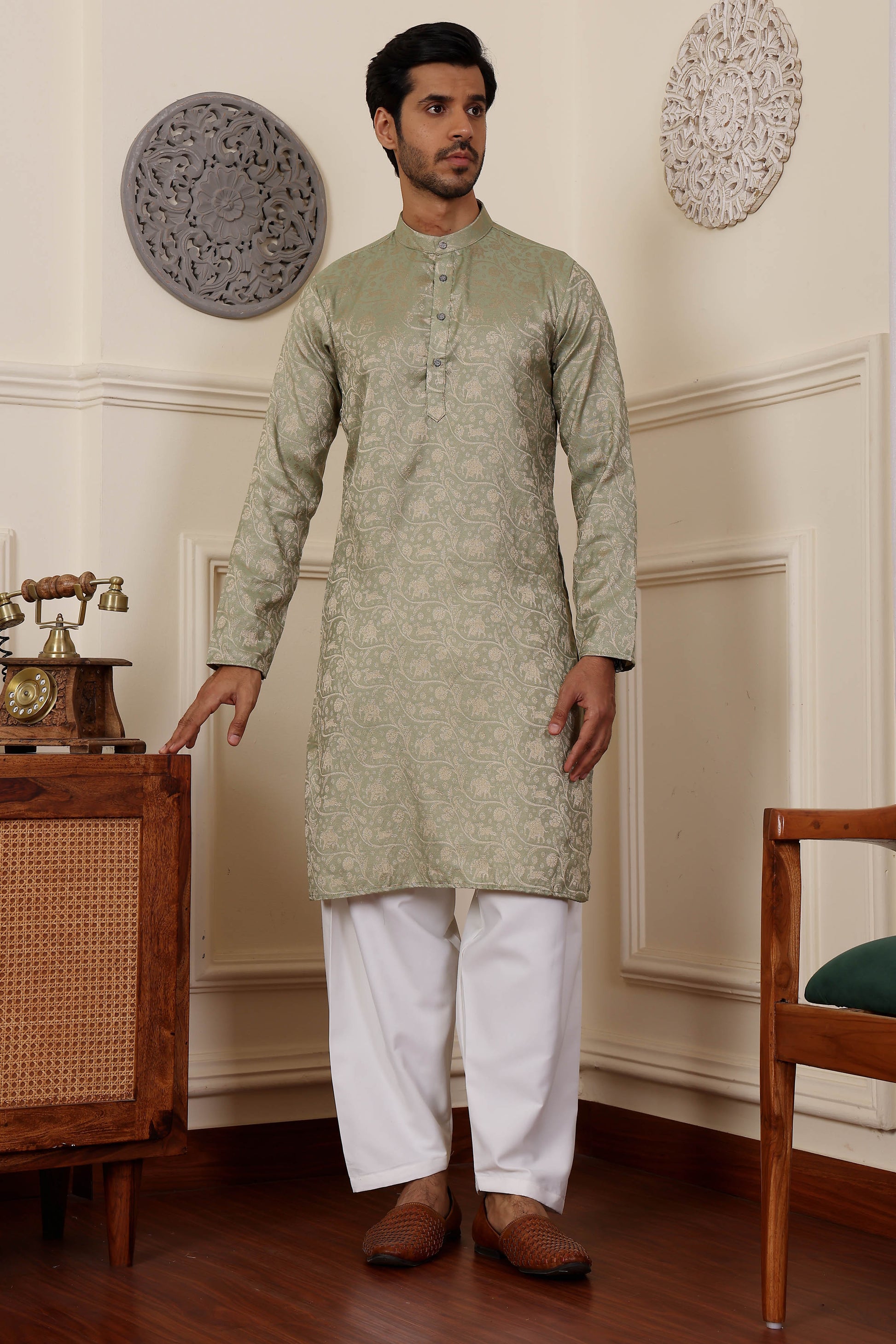 olive green kurta,plus size available,Comfort Fit,Premium Fabric,Express Delivery.