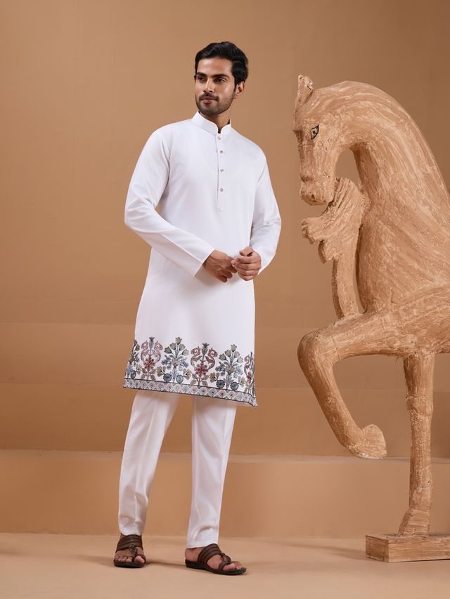Special Occasion Wear Embroidered Work Kurta