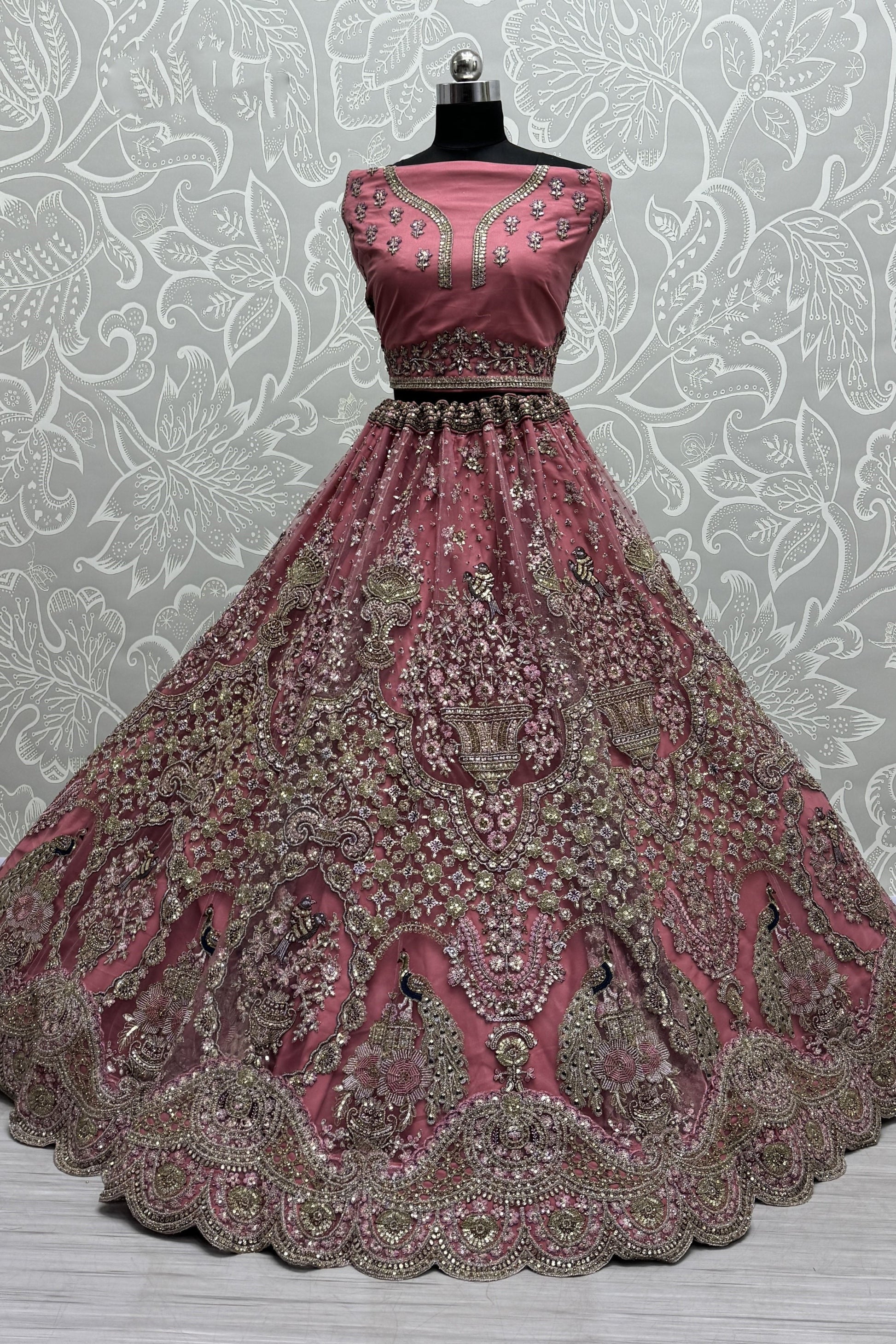 pink lehenga,plus size available,Comfort Fit,Premium Fabric,Express Delivery.