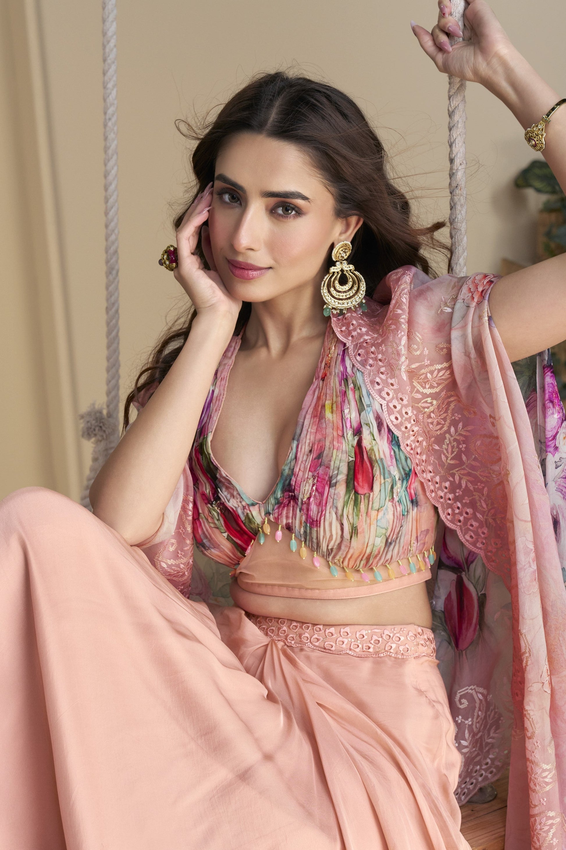 Beautiful Light Pink Lehenga with shrug for festive events, weddings, and special celebrations.