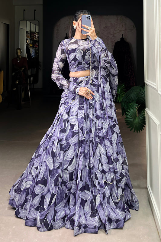 blue lehenga,plus size available,Comfort Fit,Premium Fabric,Express Delivery.