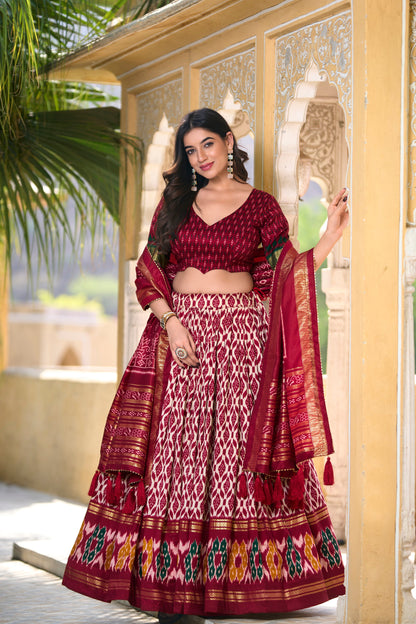 red lehenga,plus size available,Comfort Fit,Premium Fabric,Express Delivery.