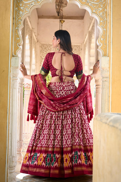 red lehenga,plus size available,Comfort Fit,Premium Fabric,Express Delivery.