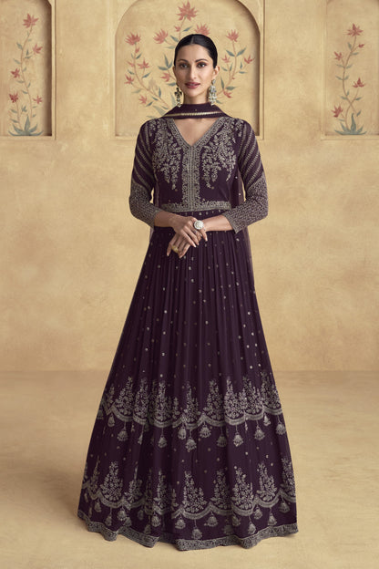 Lehenga and Anarkali gown in elegant traditional design, perfect for weddings and festive celebrations.
