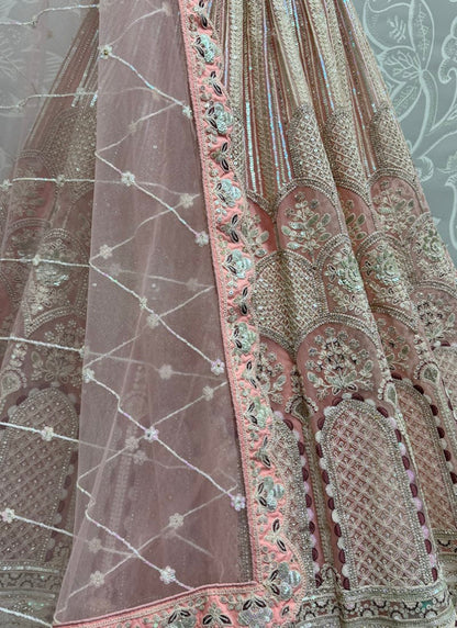 peach lehenga,plus size available,Comfort Fit,Premium Fabric,Express Delivery.