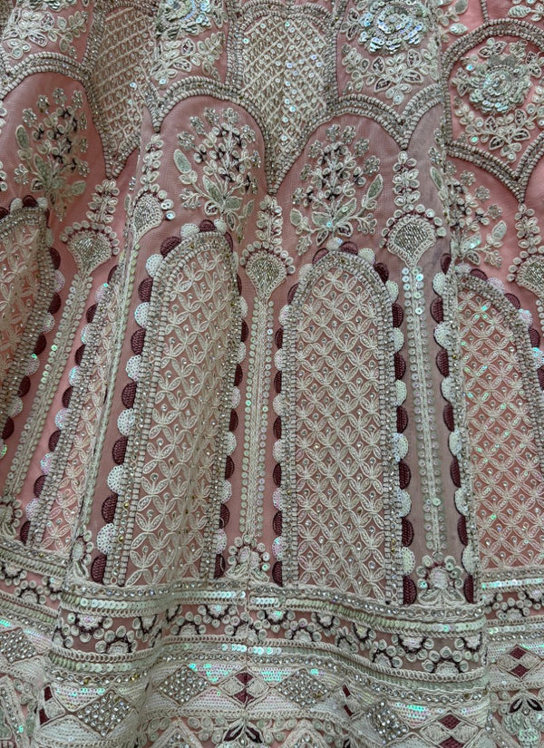 peach lehenga,plus size available,Comfort Fit,Premium Fabric,Express Delivery.