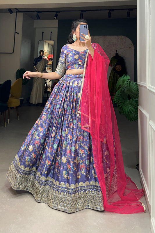 purple lehenga,plus size available,Comfort Fit,Premium Fabric,Express Delivery.