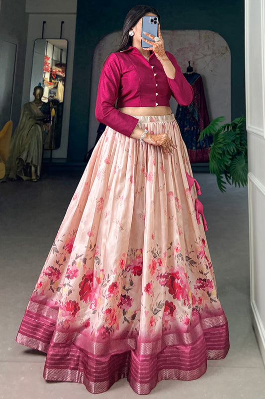 pink lehenga,plus size available,Comfort Fit,Premium Fabric,Express Delivery.