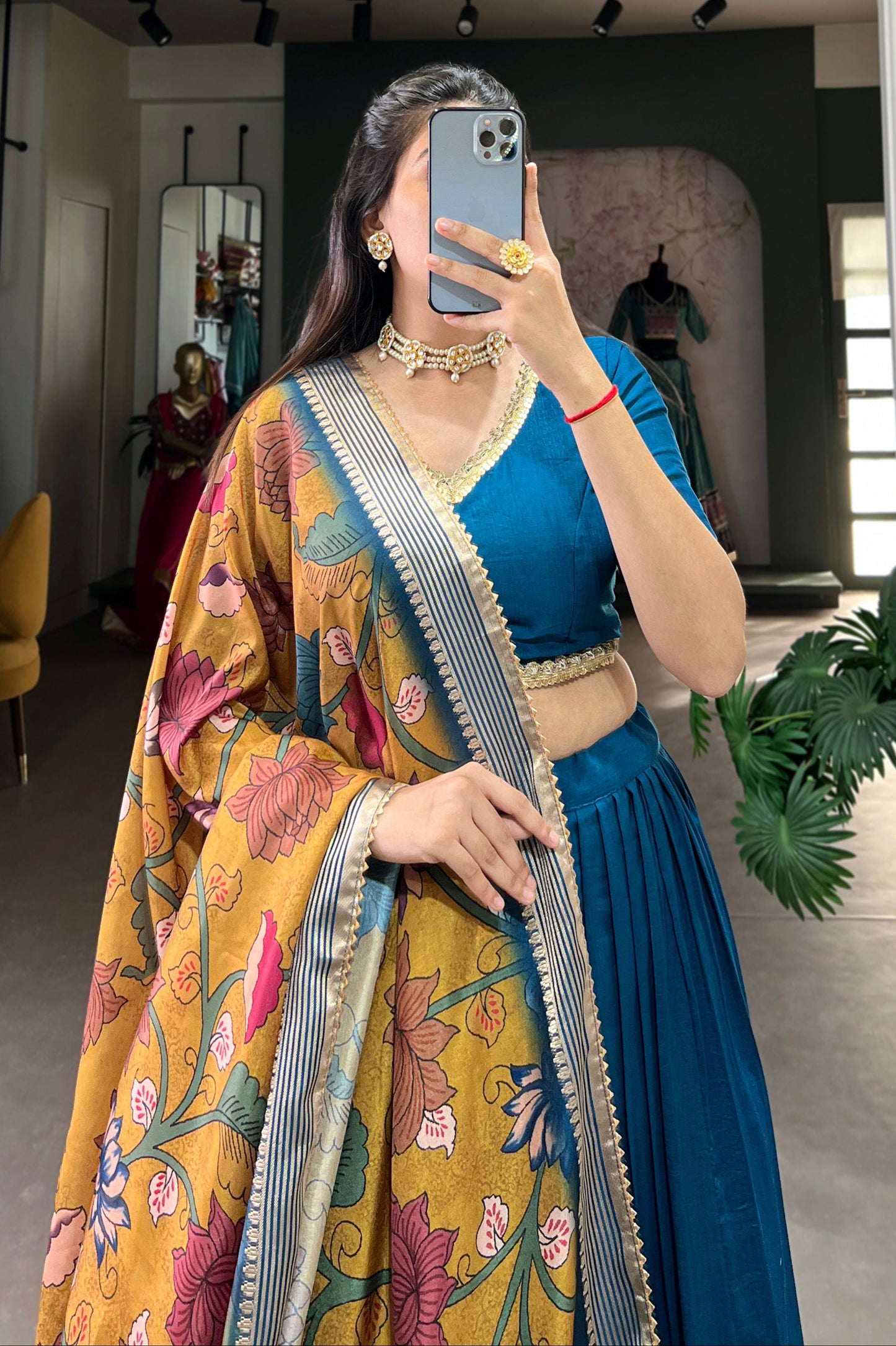 teal blue lehenga,plus size available,Comfort Fit,Premium Fabric,Express Delivery.