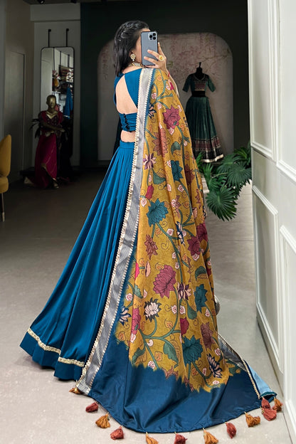 teal blue lehenga,plus size available,Comfort Fit,Premium Fabric,Express Delivery.