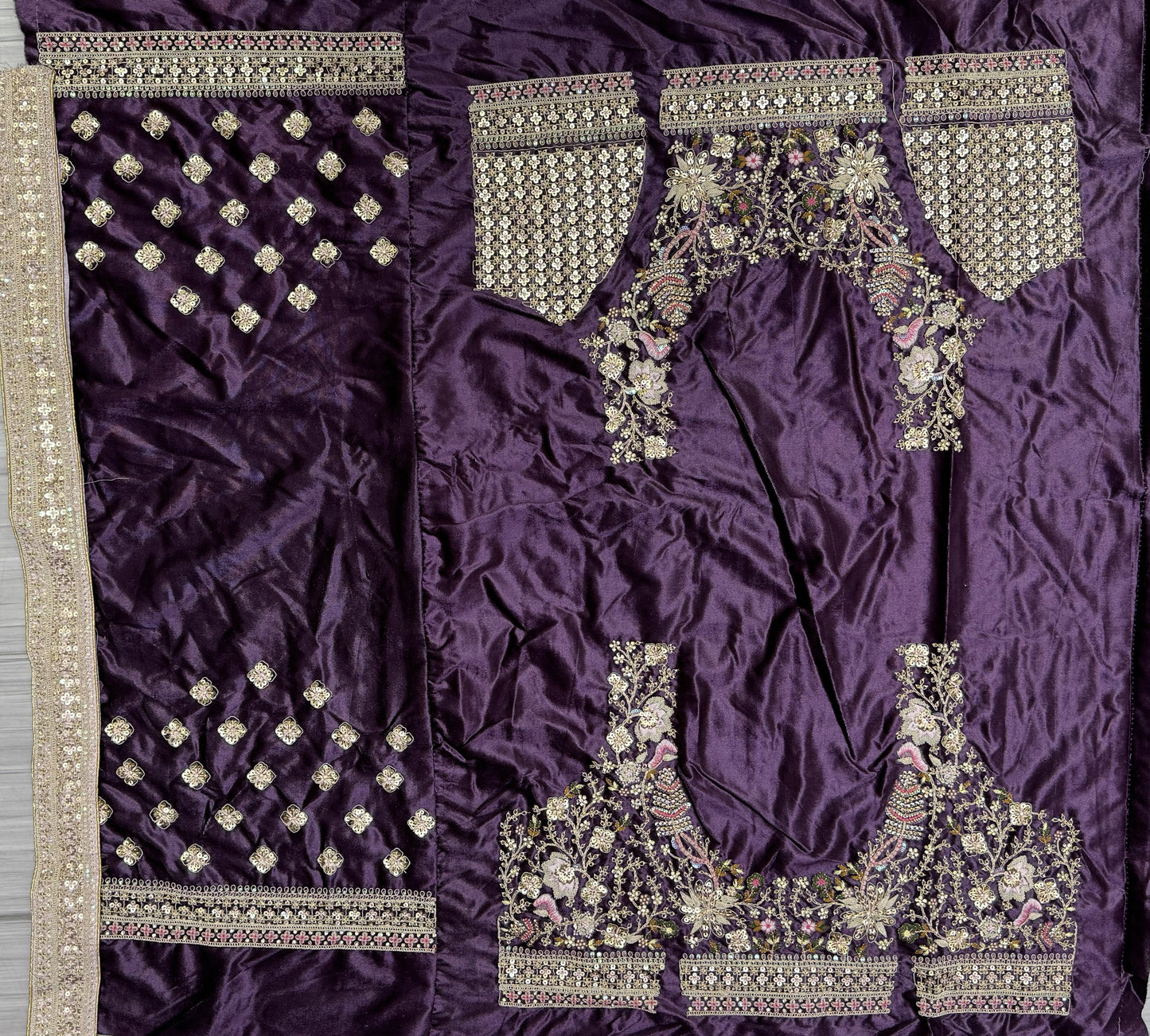 purple lehenga,plus size available,Comfort Fit,Premium Fabric,Express Delivery.