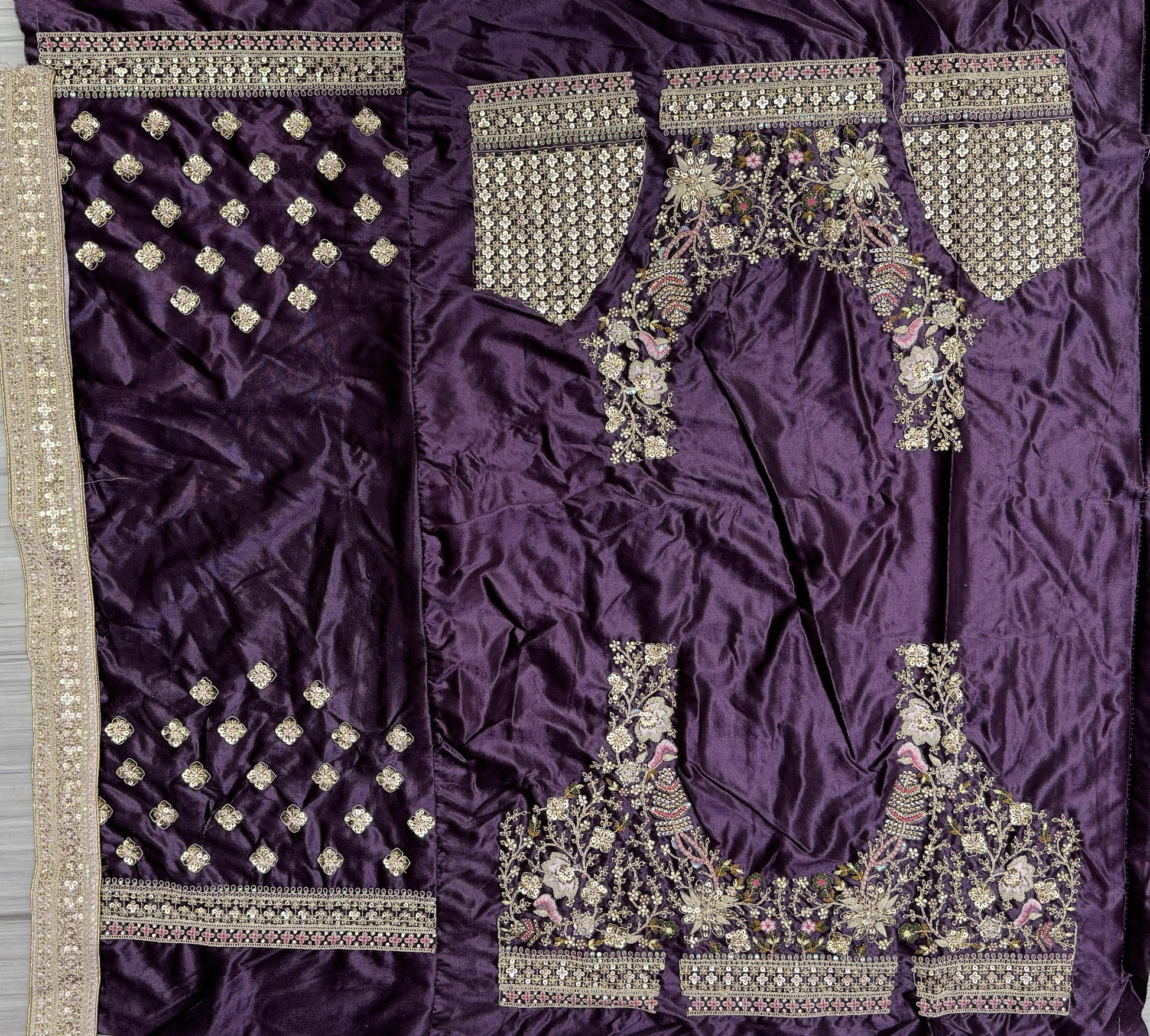 purple lehenga,plus size available,Comfort Fit,Premium Fabric,Express Delivery.
