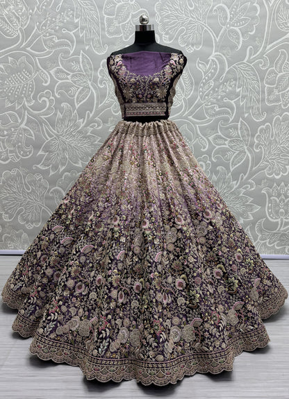 purple lehenga,plus size available,Comfort Fit,Premium Fabric,Express Delivery.
