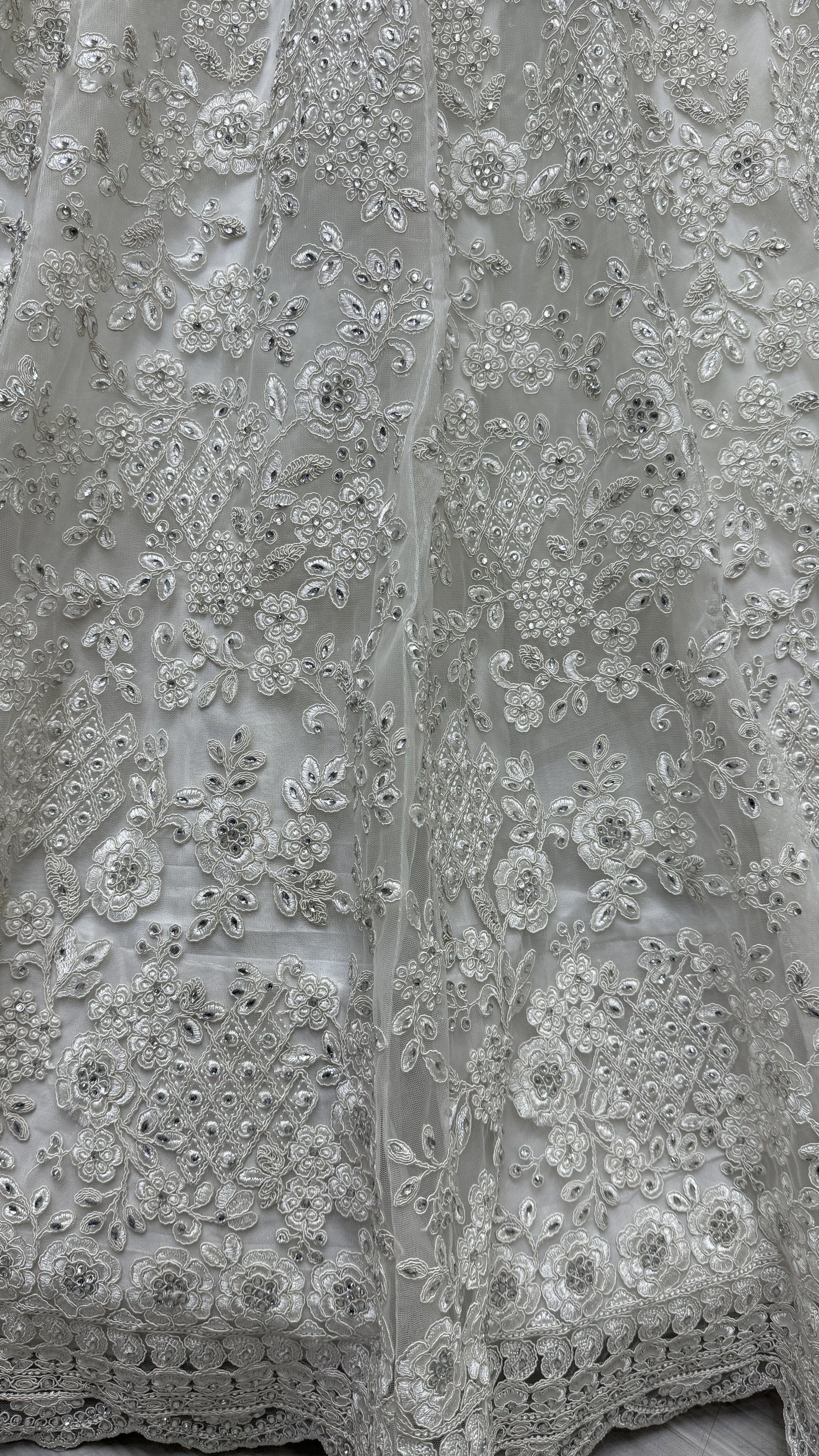 white lehenga,plus size available,Comfort Fit,Premium Fabric,Express Delivery.