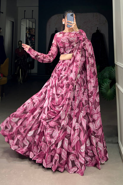 pink lehenga,plus size available,Comfort Fit,Premium Fabric,Express Delivery.