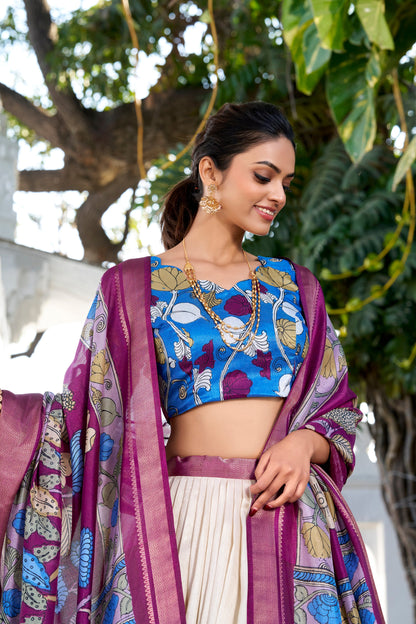 off white lehenga,plus size available,Comfort Fit,Premium Fabric,Express Delivery.