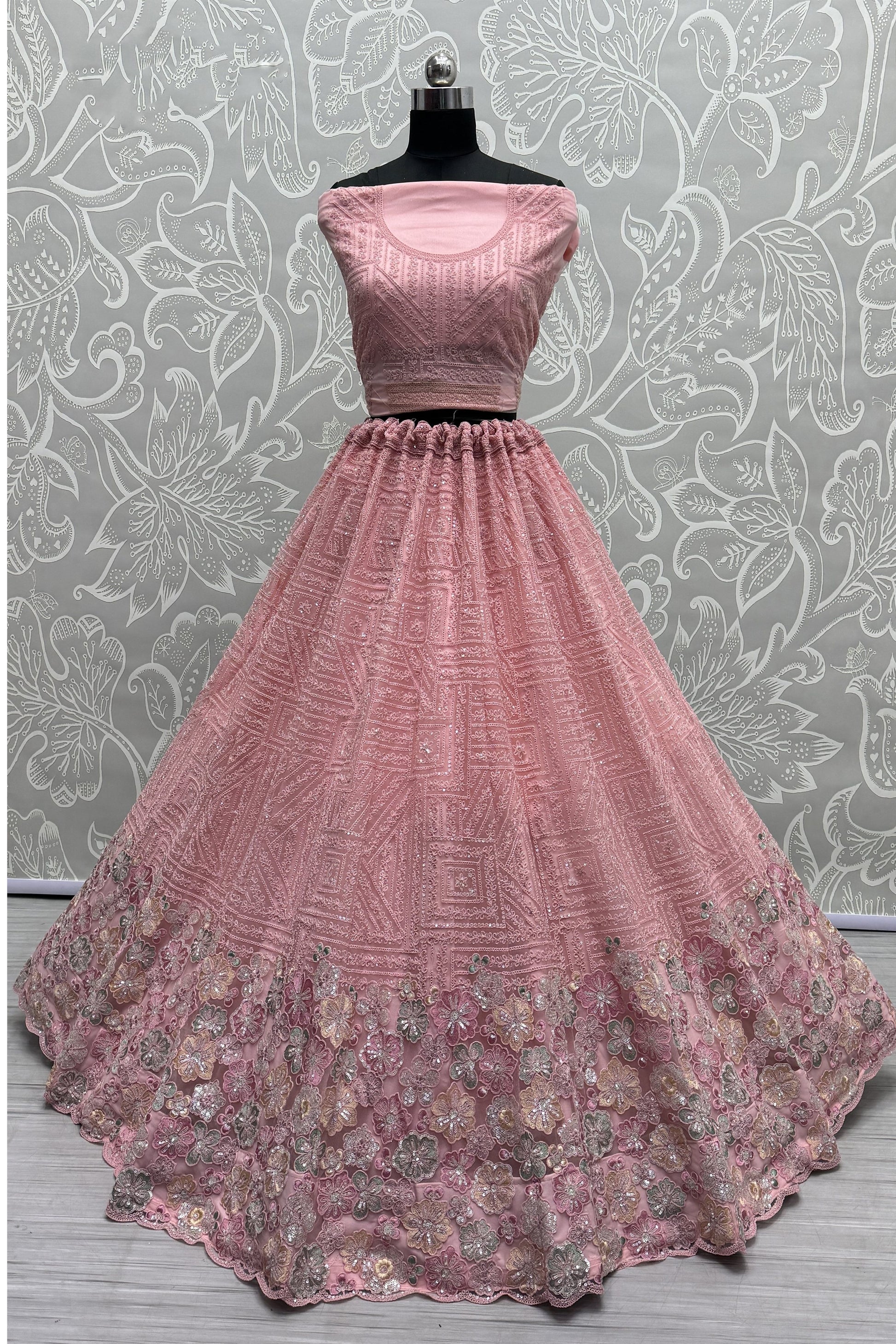 light pink ,lehenga,plus size available,Comfort Fit,Premium Fabric,Express Delivery.