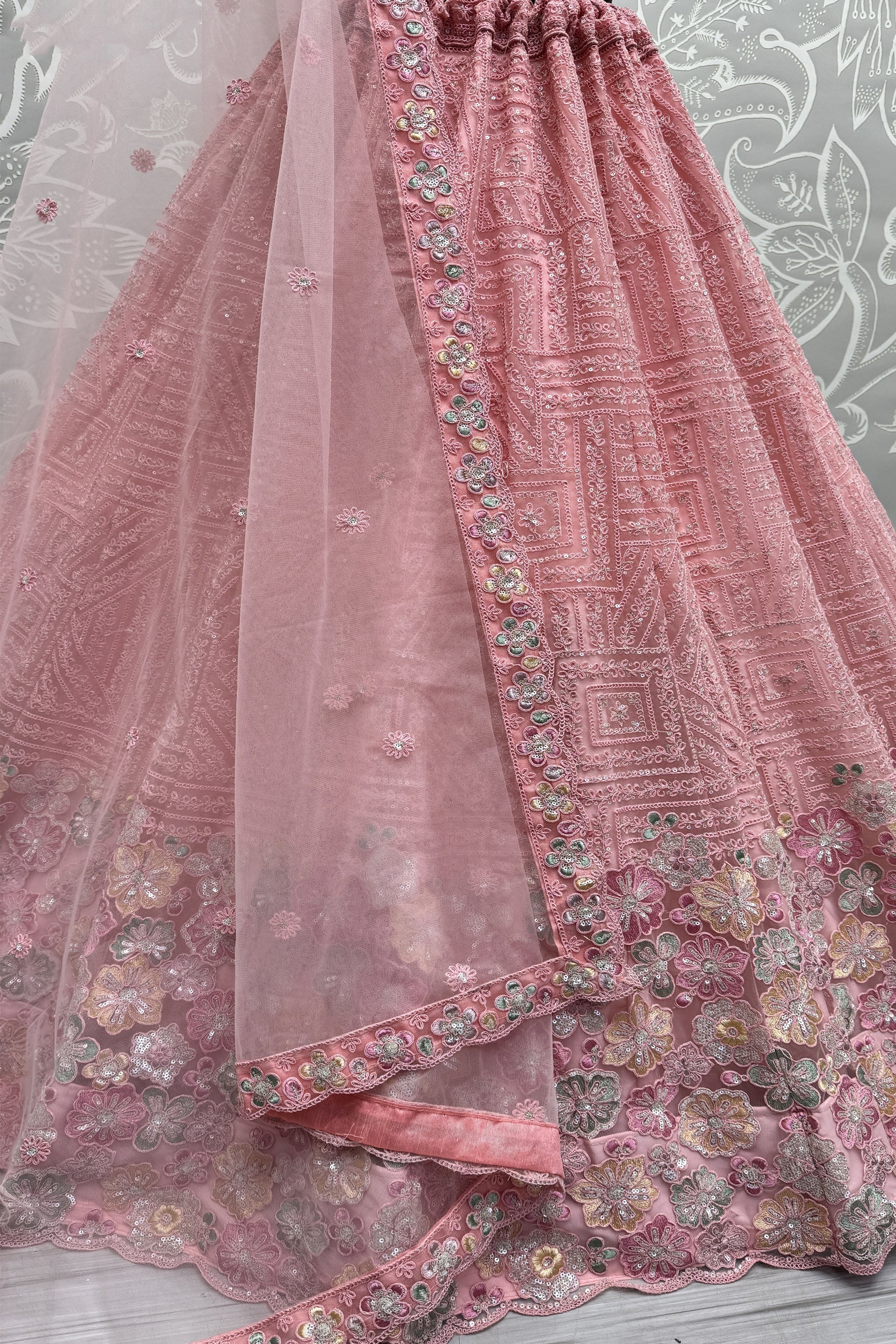 light pink ,lehenga,plus size available,Comfort Fit,Premium Fabric,Express Delivery.