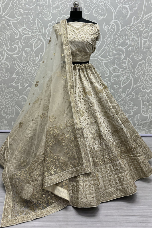 white lehenga,plus size available,Comfort Fit,Premium Fabric,Express Delivery.