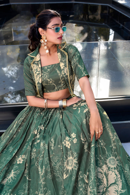 olive green lehenga,plus size available,Comfort Fit,Premium Fabric,Express Delivery.