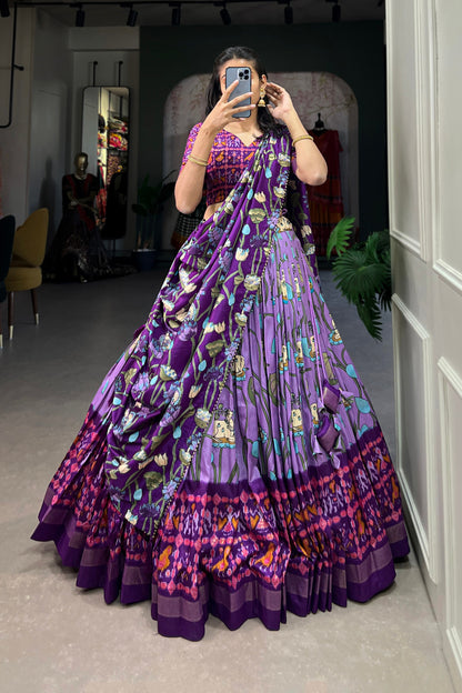 purple lehenga,plus size available,Comfort Fit,Premium Fabric,Express Delivery.