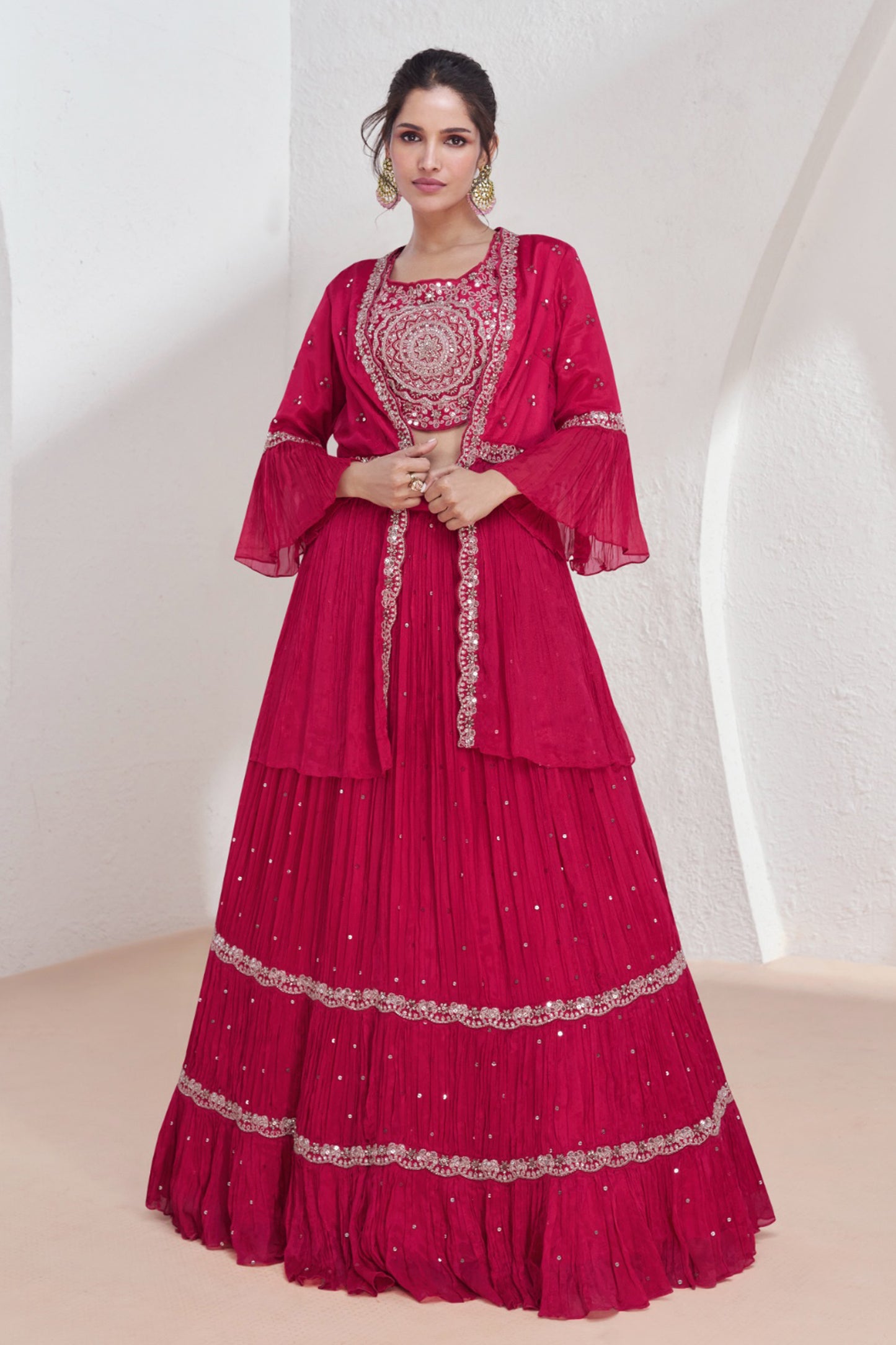 pink lehenga,plus size available,Comfort Fit,Premium Fabric,Express Delivery.
