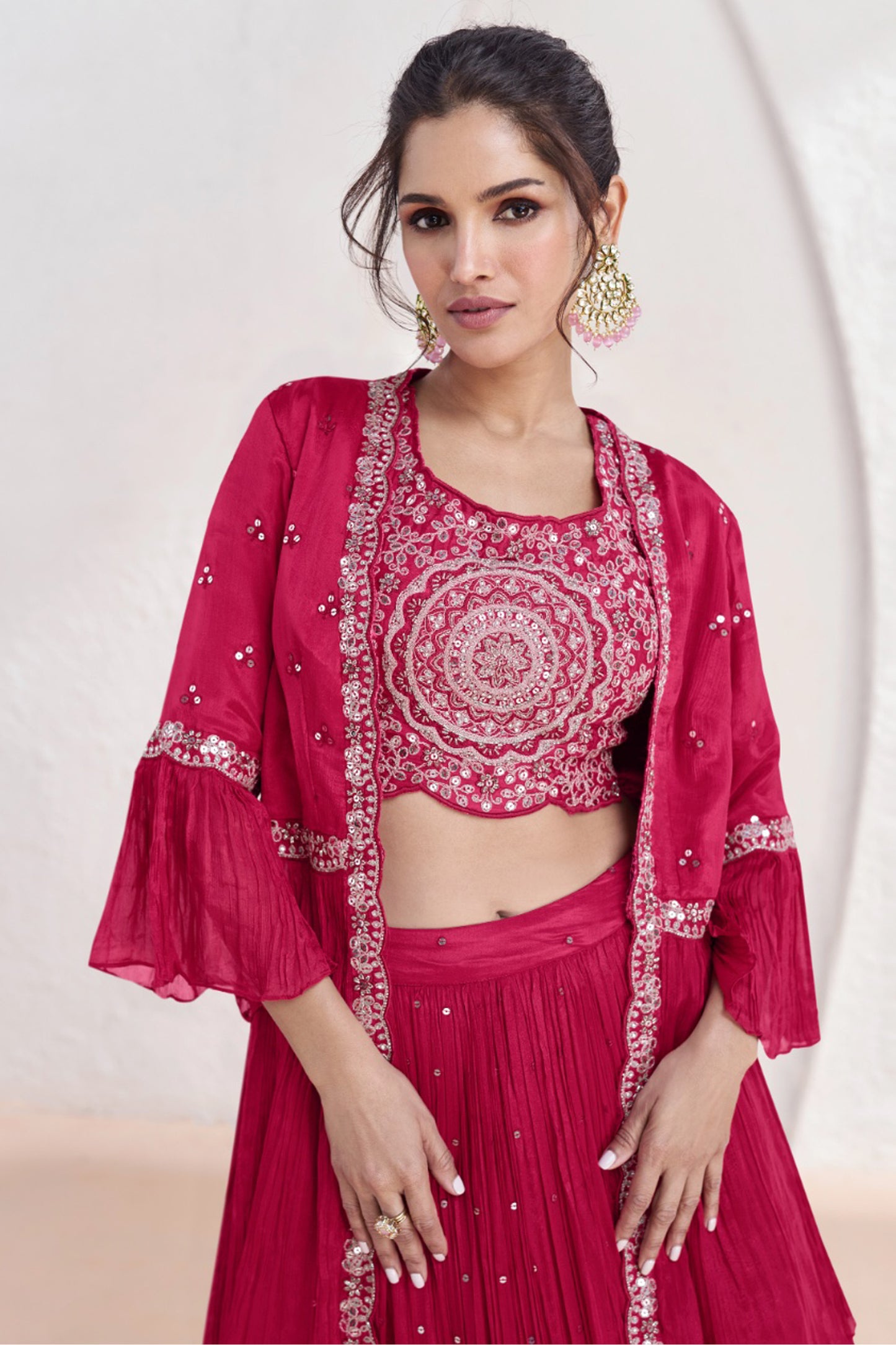 pink lehenga,plus size available,Comfort Fit,Premium Fabric,Express Delivery.
