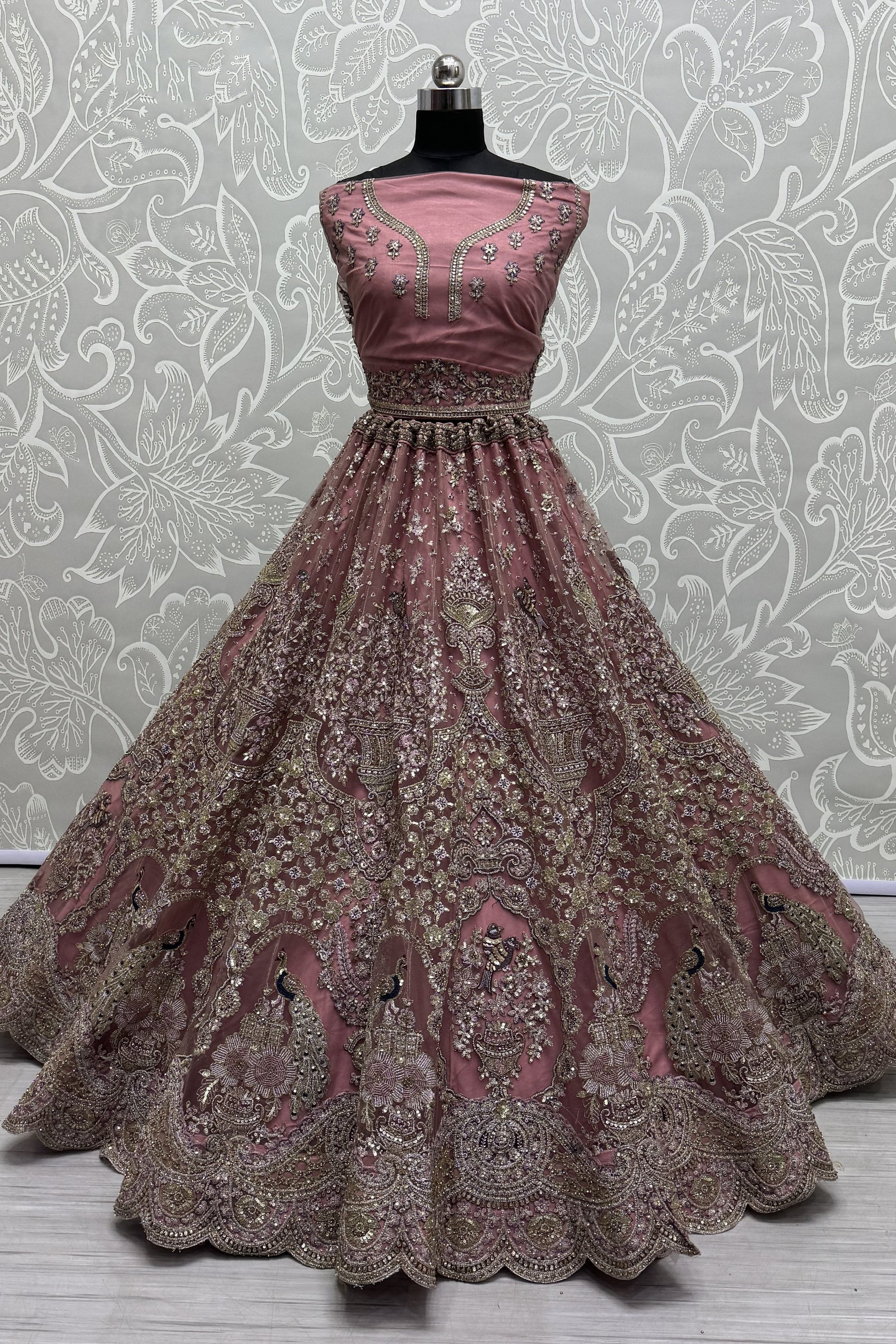 peach lehenga,plus size available,Comfort Fit,Premium Fabric,Express Delivery.