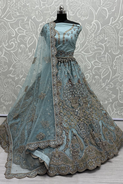 sky blue lehenga,plus size available,Comfort Fit,Premium Fabric,Express Delivery.