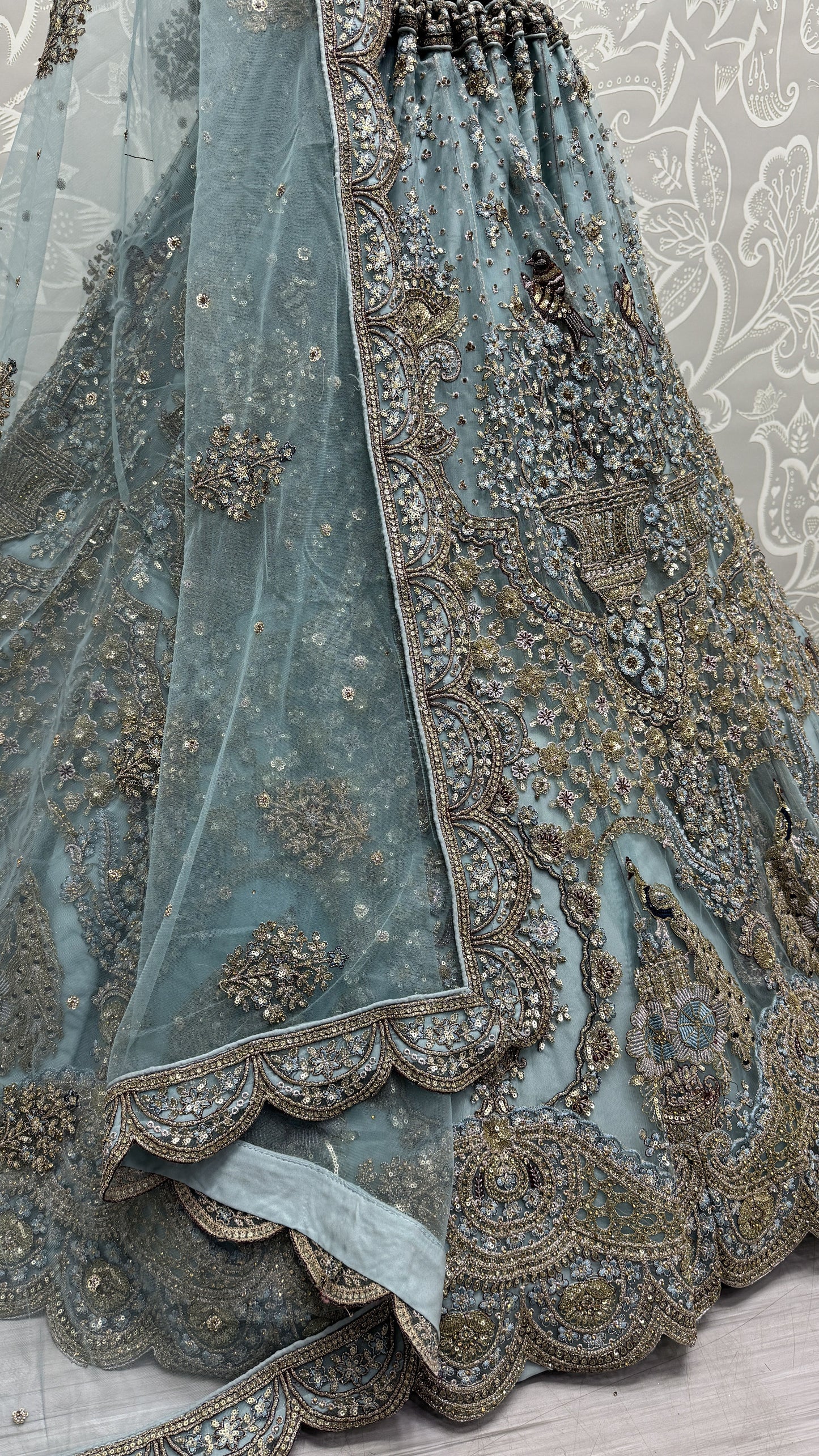 sky blue lehenga,plus size available,Comfort Fit,Premium Fabric,Express Delivery.