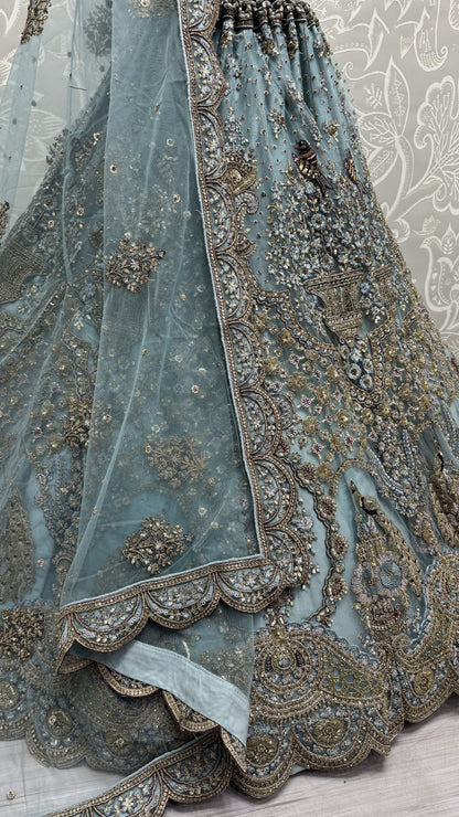 sky blue lehenga,plus size available,Comfort Fit,Premium Fabric,Express Delivery.