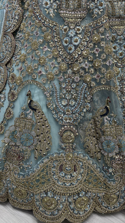 sky blue lehenga,plus size available,Comfort Fit,Premium Fabric,Express Delivery.