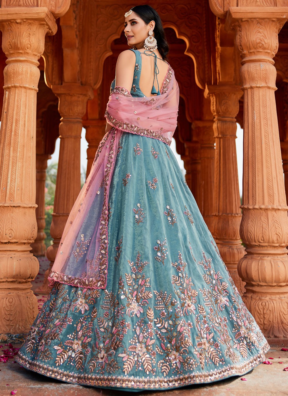 "Feel festive in lehengas made for Indian Americans."
