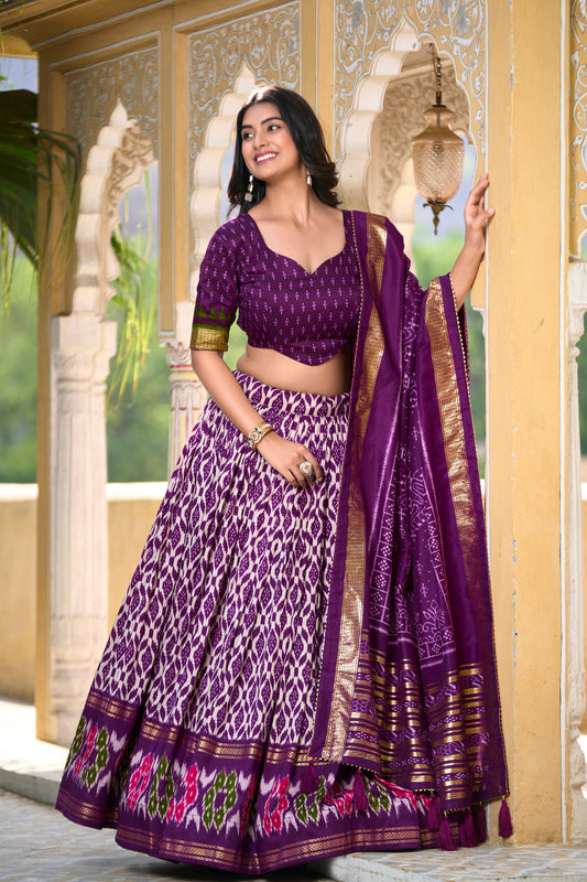 purple lehenga,plus size available,Comfort Fit,Premium Fabric,Express Delivery.