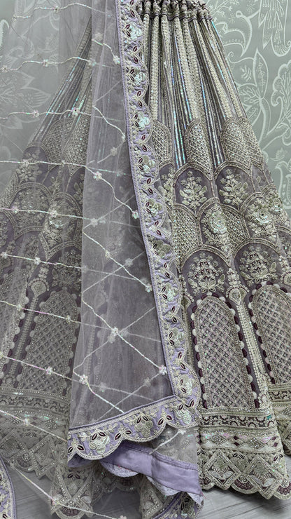 lavender lehenga,plus size available,Comfort Fit,Premium Fabric,Express Delivery.