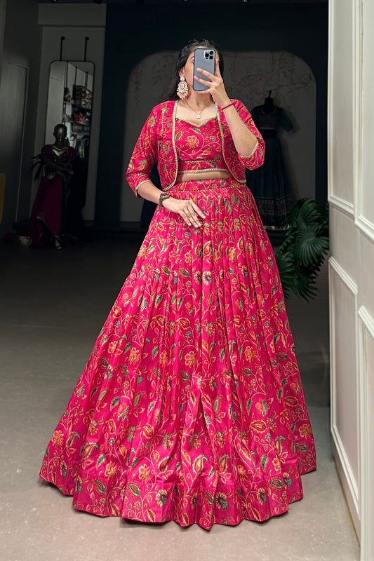 pink lehenga,plus size available,Comfort Fit,Premium Fabric,Express Delivery.
