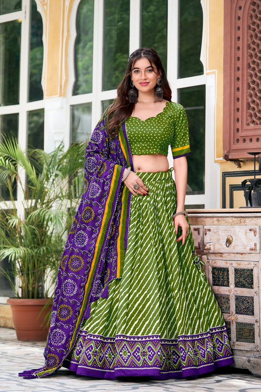 green lehenga,plus size available,Comfort Fit,Premium Fabric,Express Delivery.