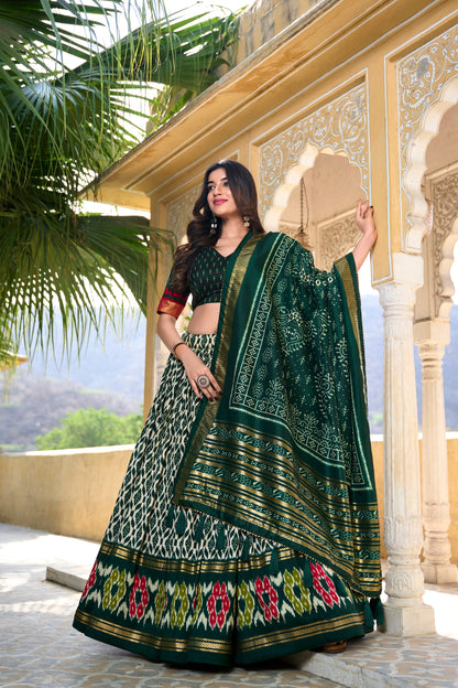 green lehenga,plus size available,Comfort Fit,Premium Fabric,Express Delivery.