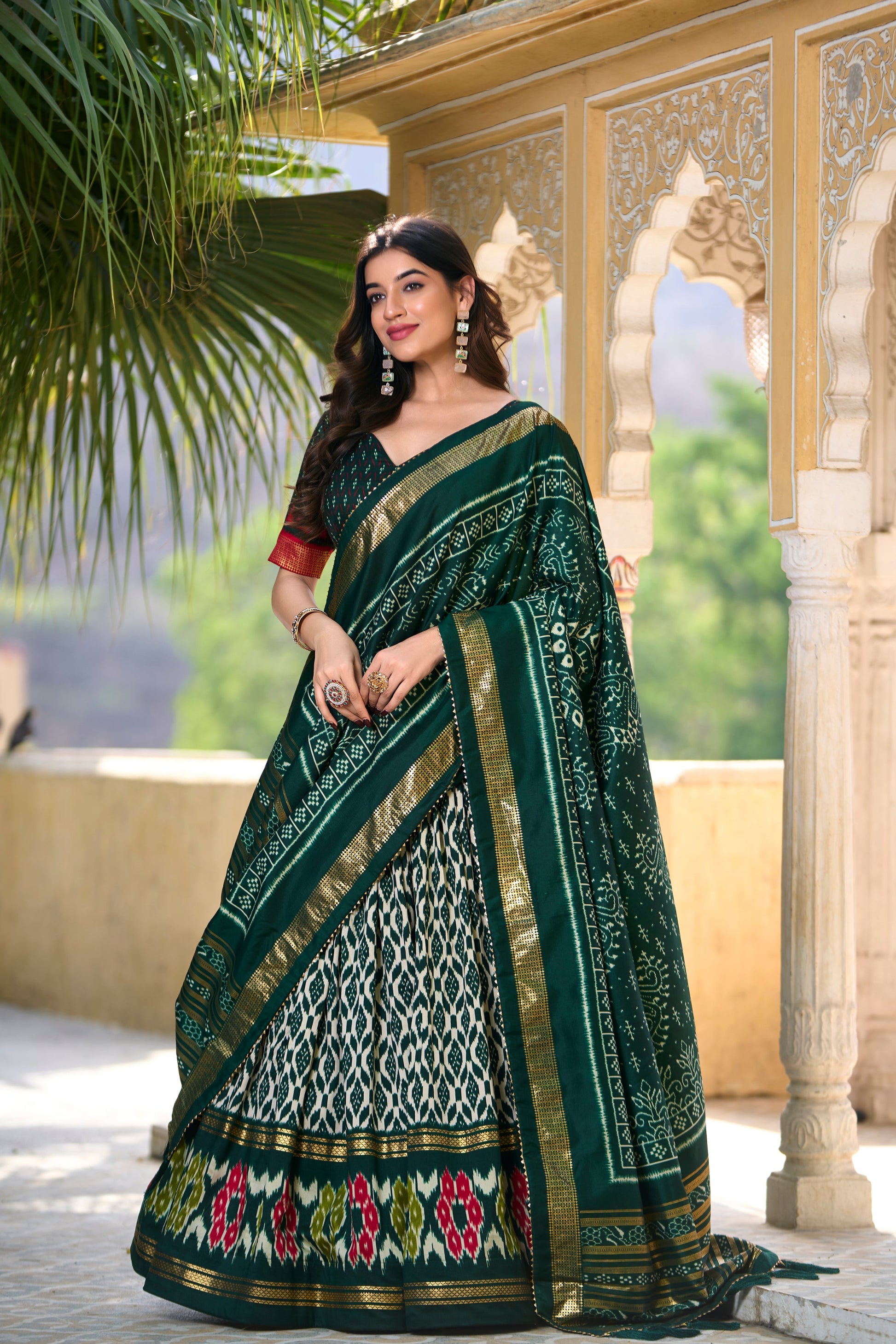 green lehenga,plus size available,Comfort Fit,Premium Fabric,Express Delivery.