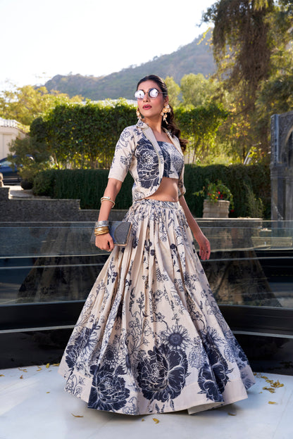 white lehenga,plus size available,Comfort Fit,Premium Fabric,Express Delivery.