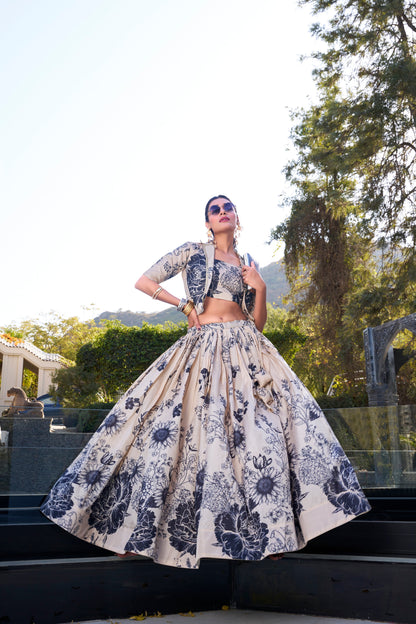 white lehenga,plus size available,Comfort Fit,Premium Fabric,Express Delivery.