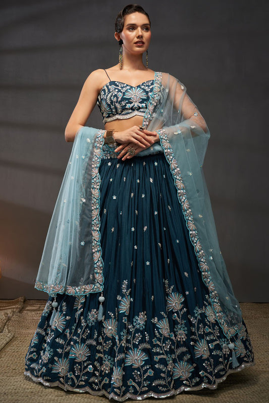 teal green lehenga,plus size available,Comfort Fit,Premium Fabric,Express Delivery.